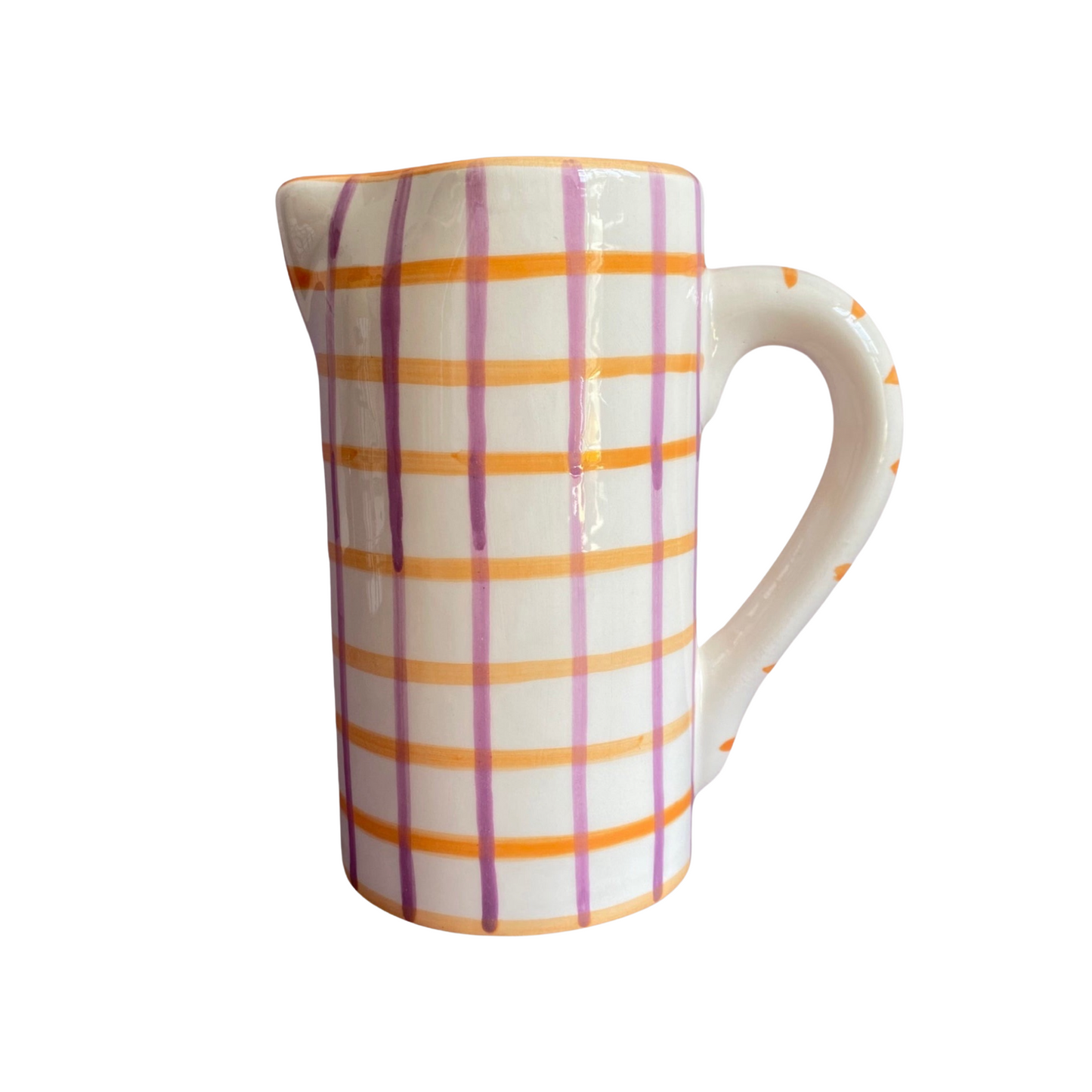 Drink Me Jug / Vase - Orange & Lilac