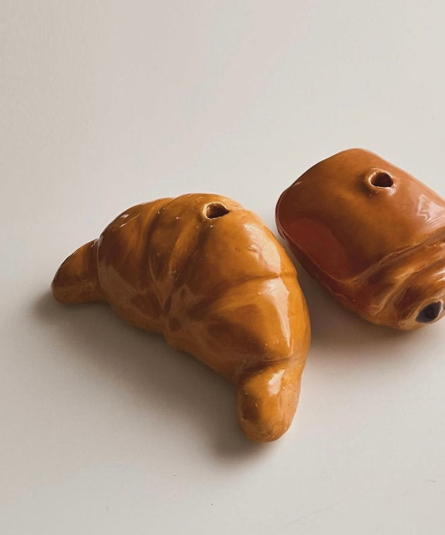 Pain Au Chocolate Candle Holder