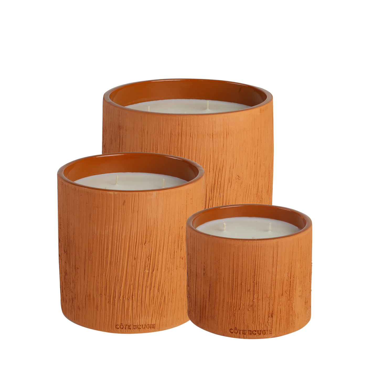 Striee Terracotta Candle