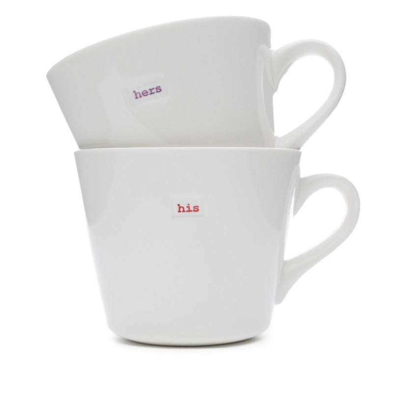 His And Hers Bucket Mug Set