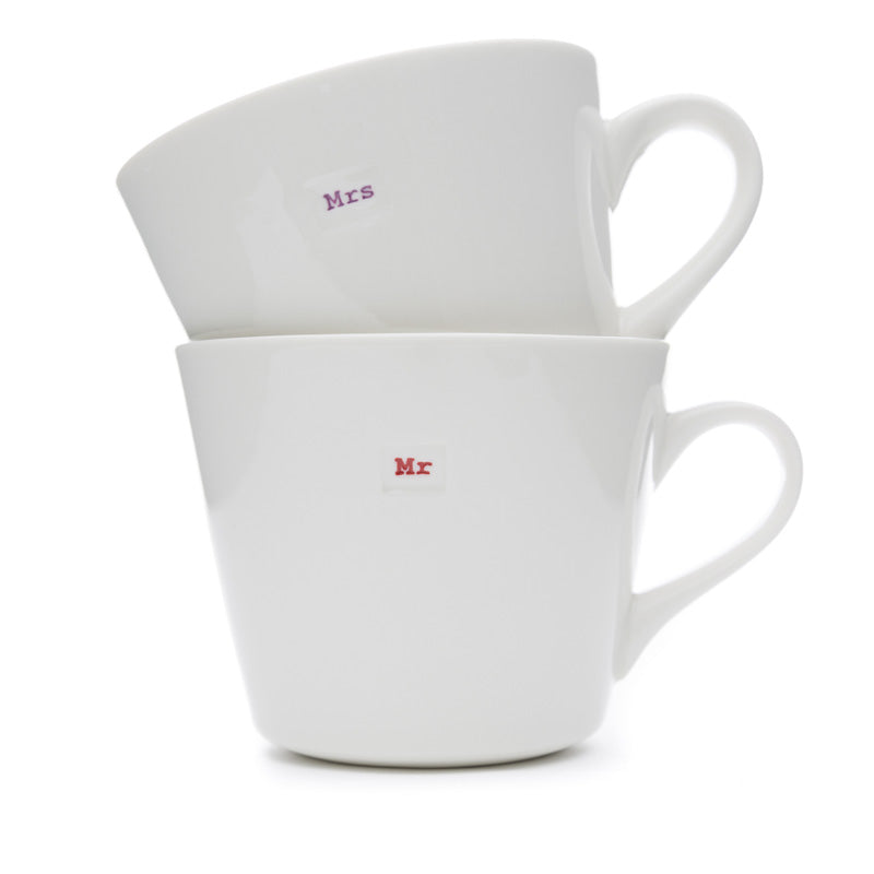 Mr And Mrs Bucket Mug Set