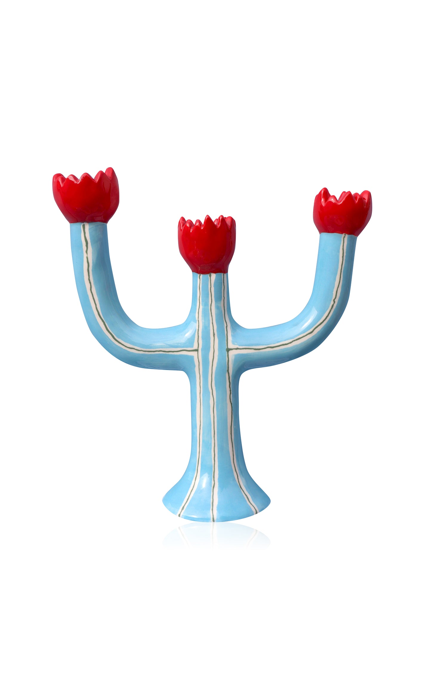 Tulip Candle Holder - Turqouise