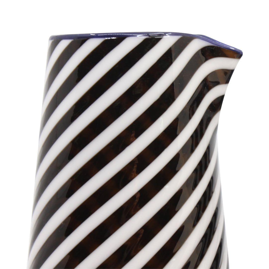Spiral Carafe - White & Chocolate