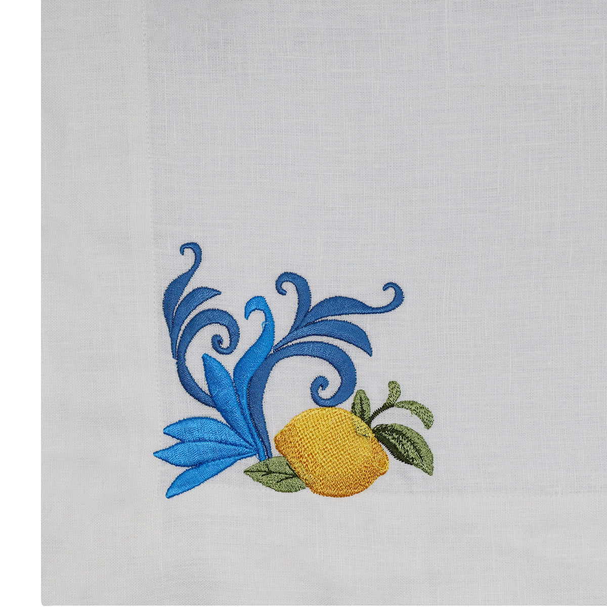 Majolica Linen Placemats - Blue