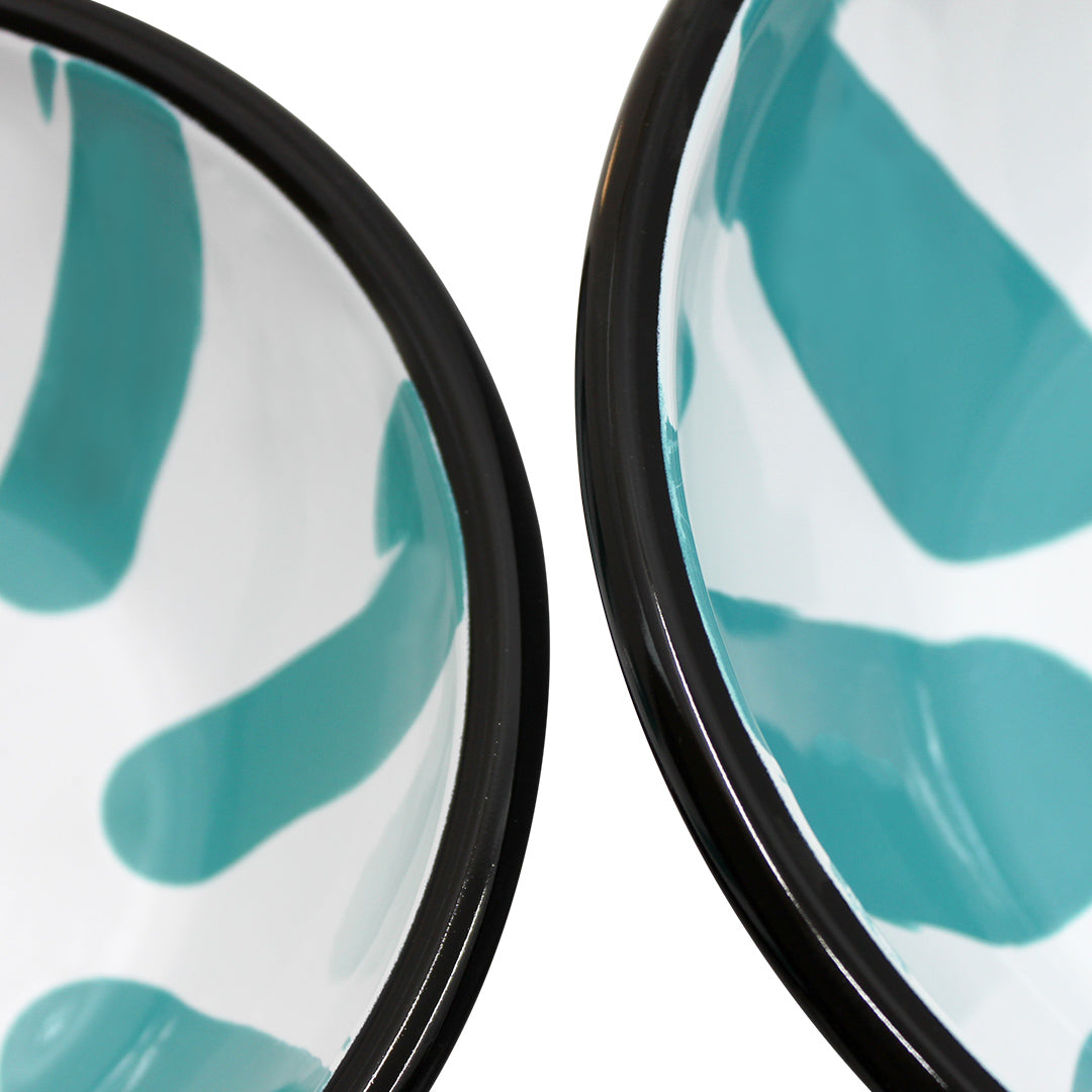 A Little Color Salad Bowl Set - Turquoise