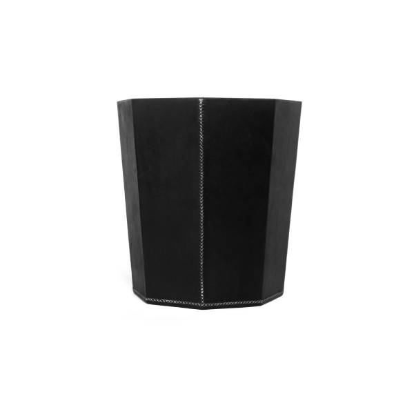 Octagonal Wastebasket - Black