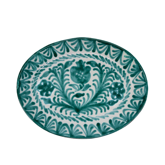 Oval Serving Plate - Turquiose