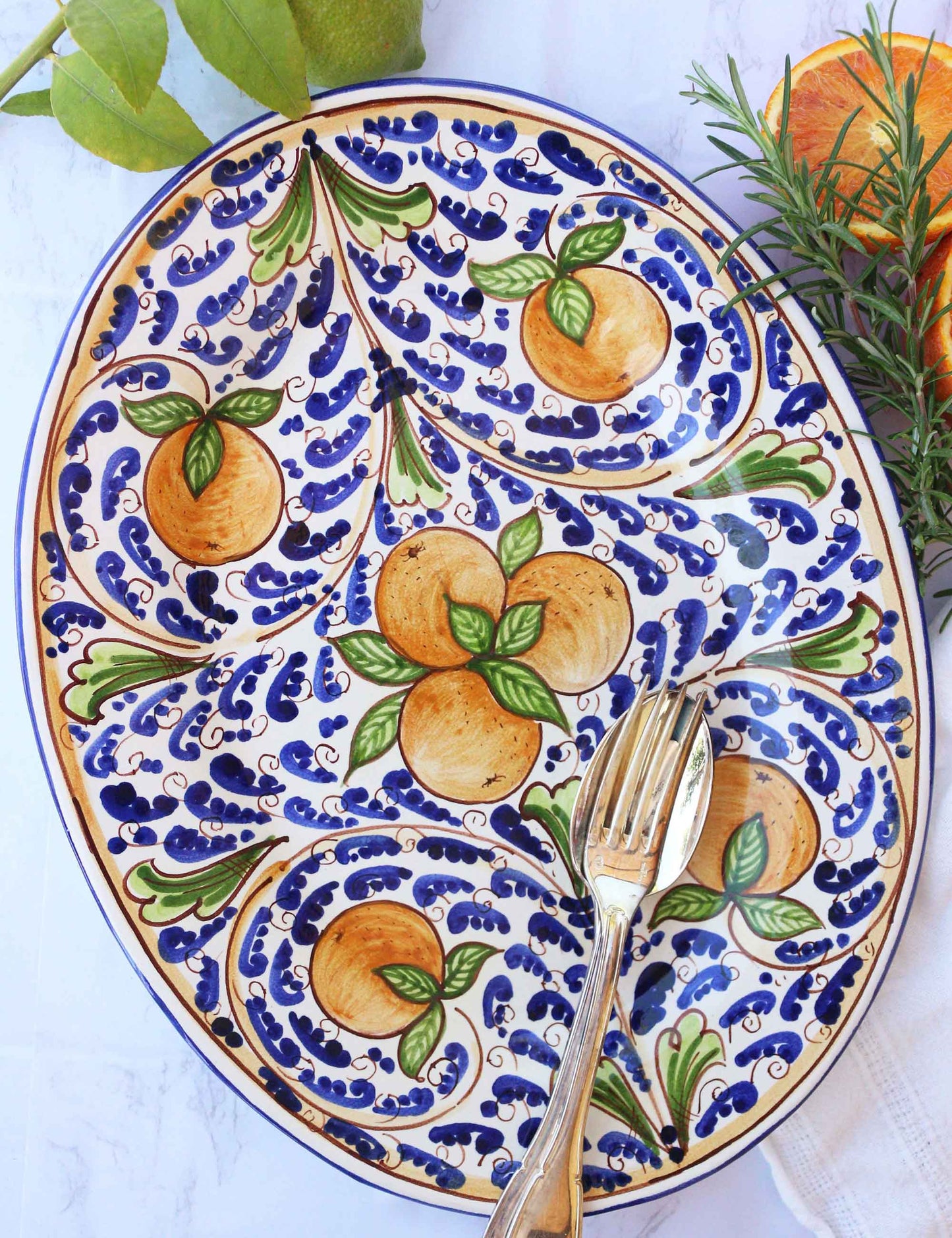 Orange Serving Plate