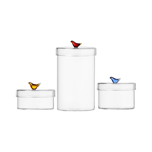 Set of 3 Bird Containers