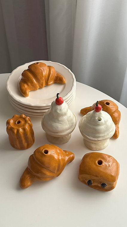 Croissant Candle Holder