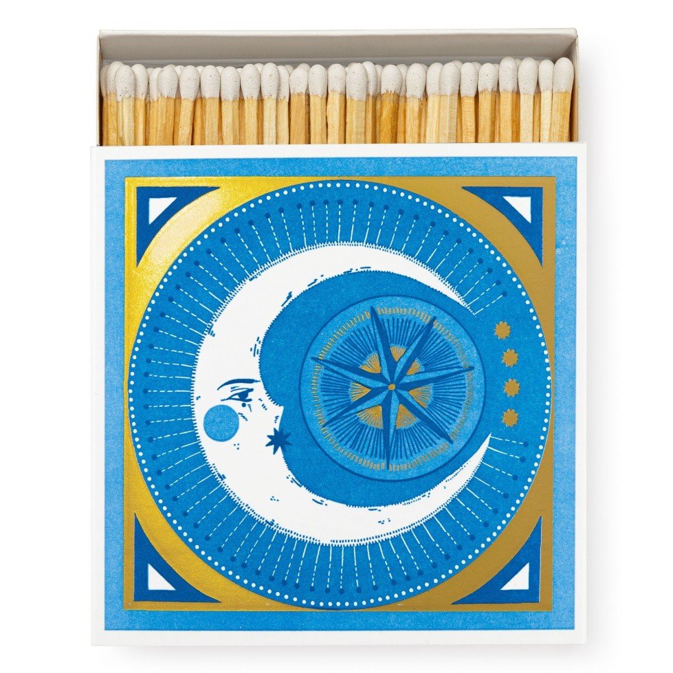 Square Matchbox - Golden Moon