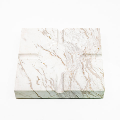 Square Ashtray - White Volakas