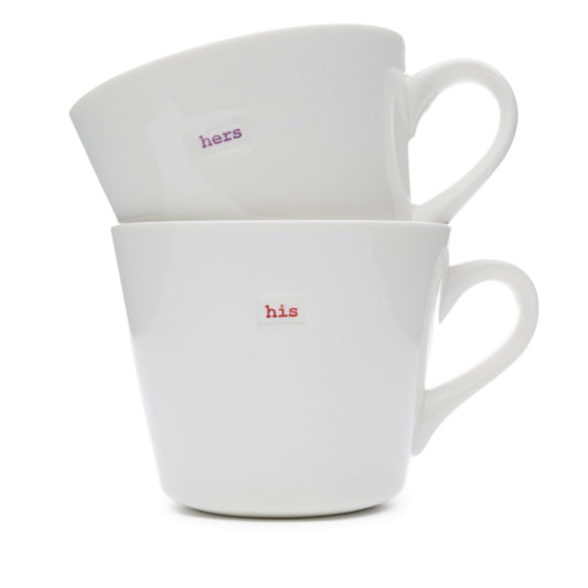 His And Hers Bucket Mug Set