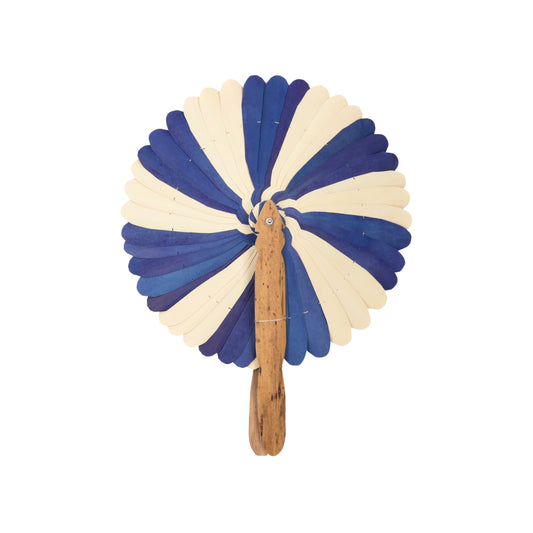 Kep Fan - Natural and Indigo