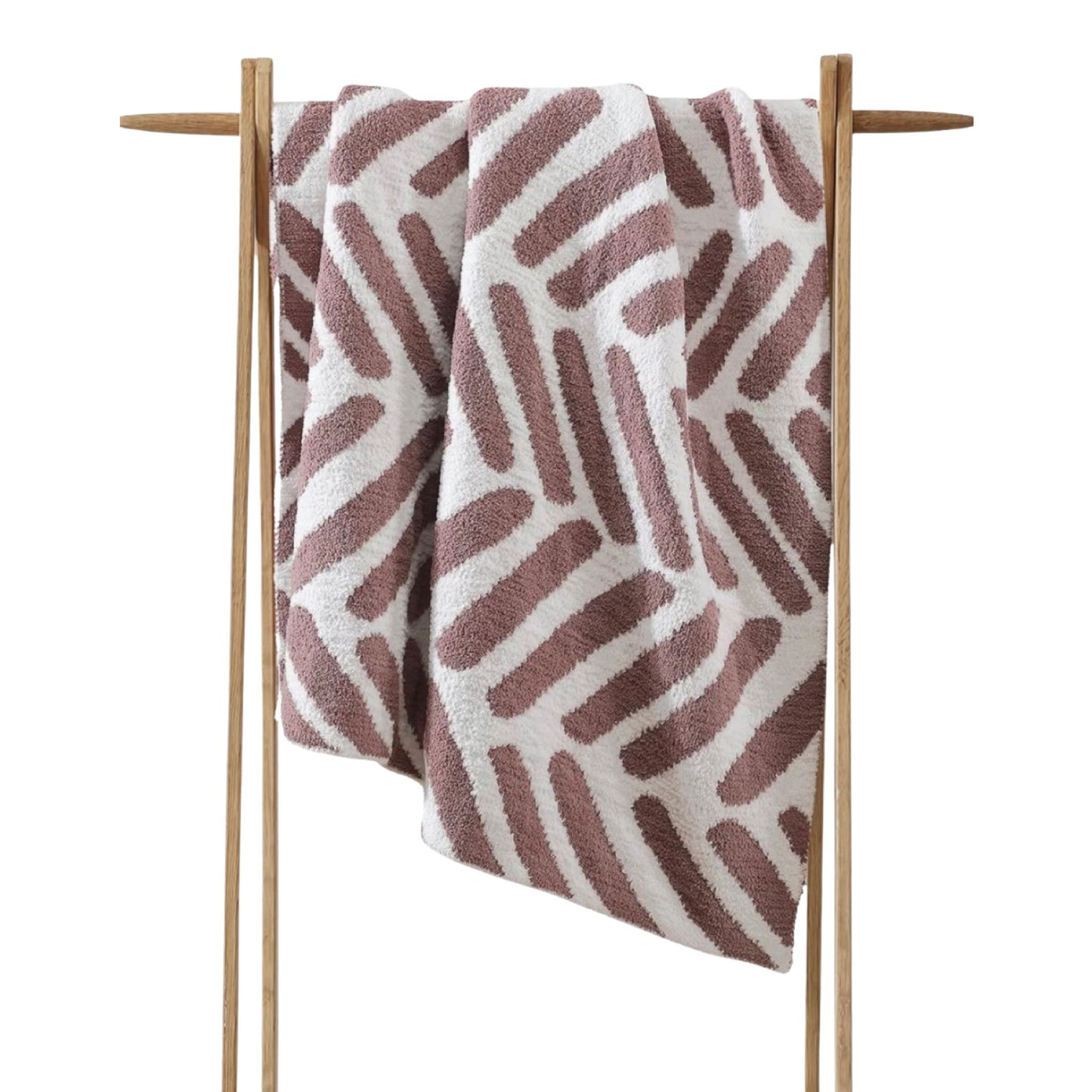 Tulum Throw - Rose / White