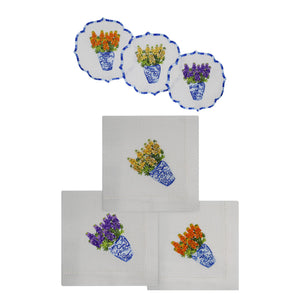 Mimosa Linen Dinner and Cocktail Napkins - Bundle