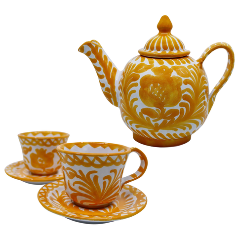 Teapot and Tea Cup Bundle - Yellow