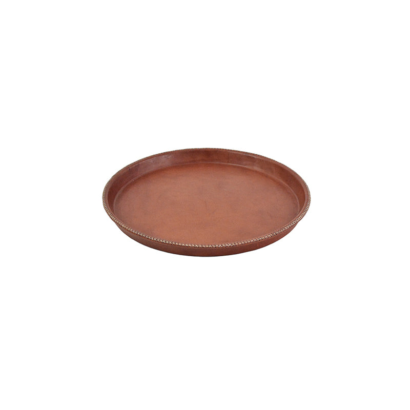 Round Tray - Brown