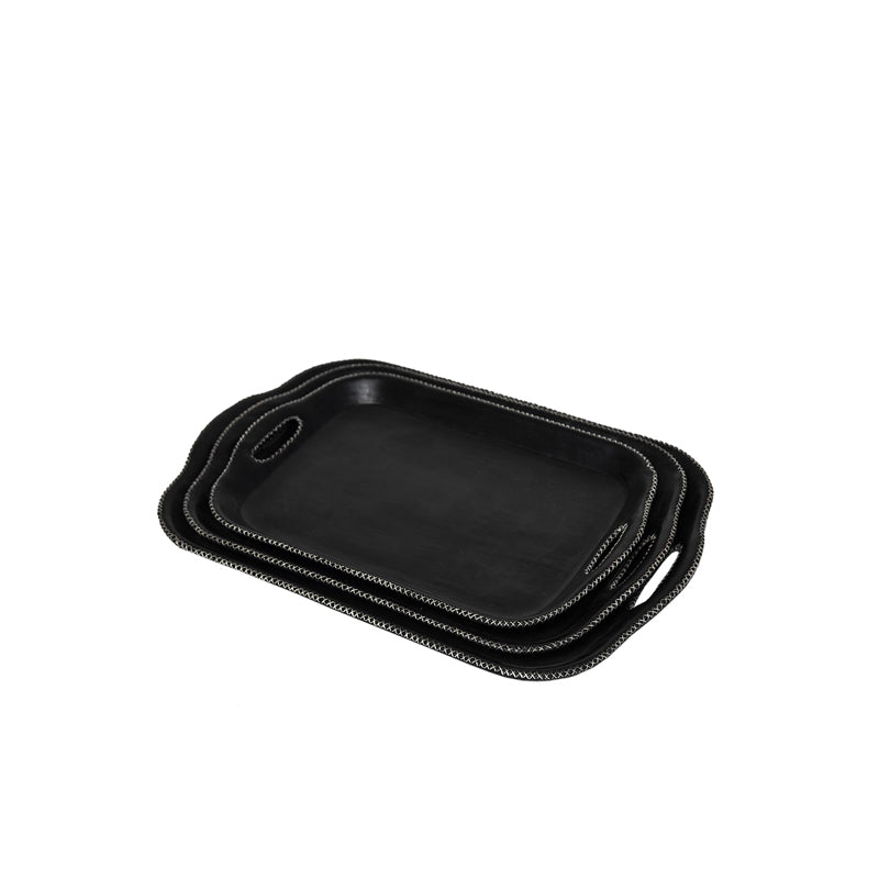 Set of 3 Trays - Black