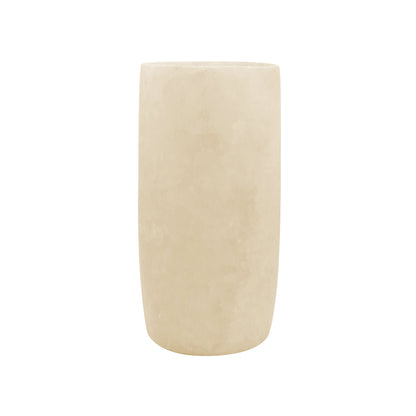 Alabaster Cylinder Candle Holder - Large