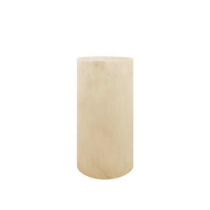 Alabaster Cylinder Candle Holder - Large
