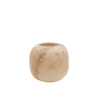 Alabaster Round Candle Holder - Small