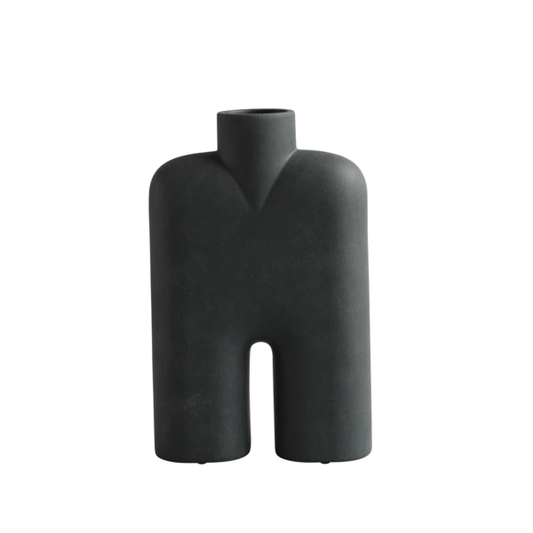 Tall Cobra Vase - Black