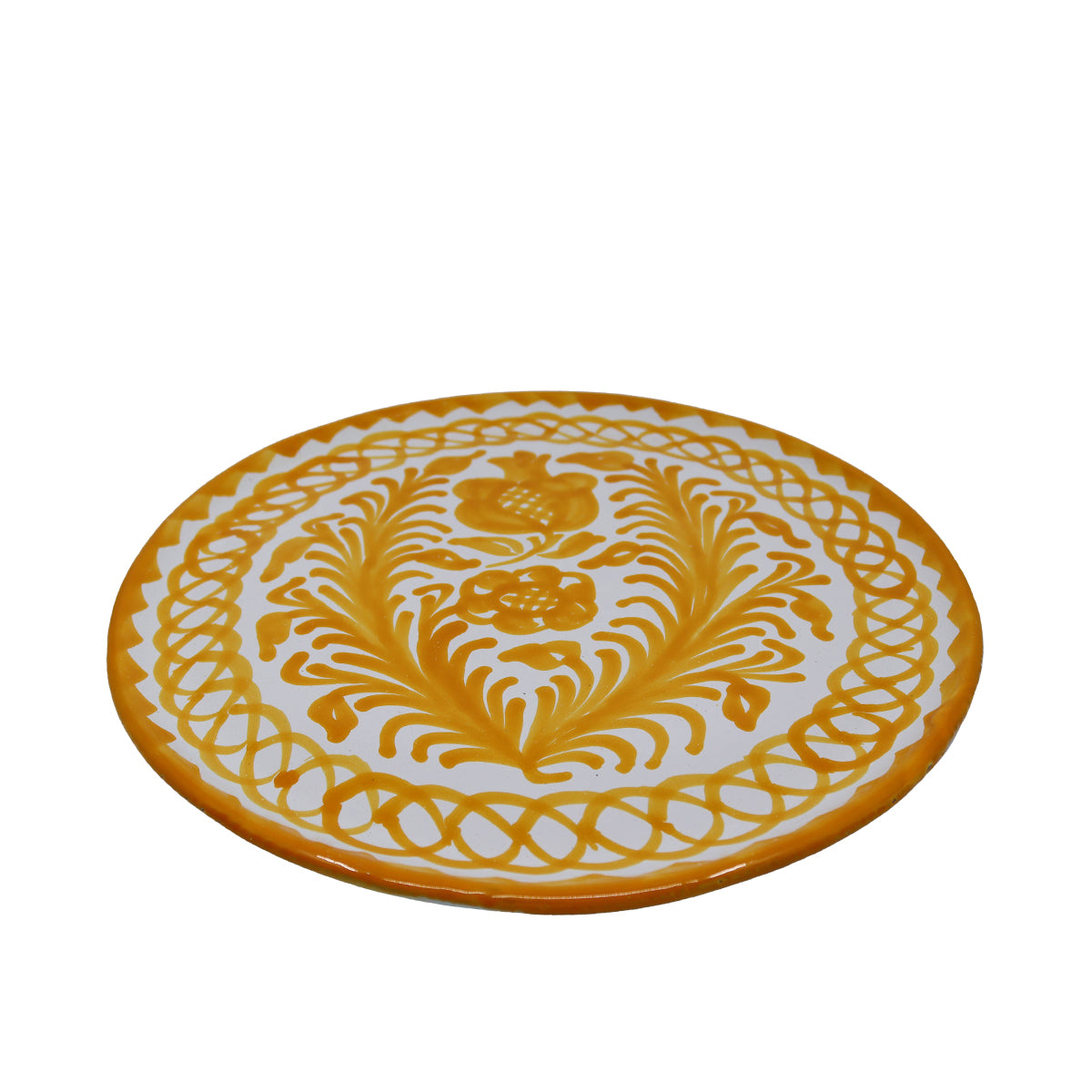 Flat Serving Plate - Yellow