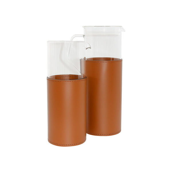 Trapani Glass Carafe - Cognac