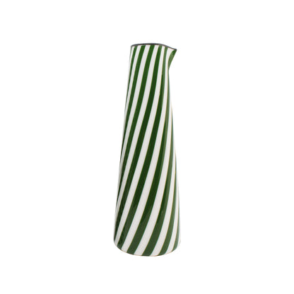 Conical Carafe - White & Green