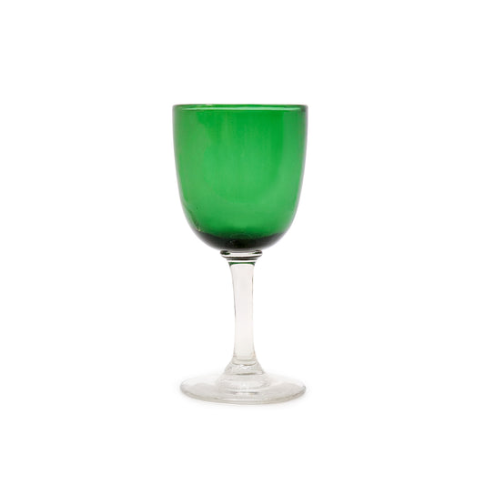 1910 Set of Four Bristol Green Victorian Glasses - Shop Glassware In Kuwait & KSA | House of Jay