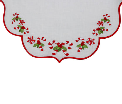 Candy Christmas Linen Placemats