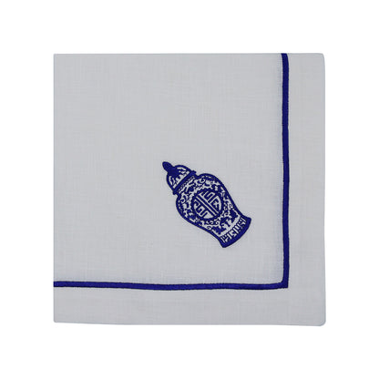 Blue Blanc Linen Dinner Napkins