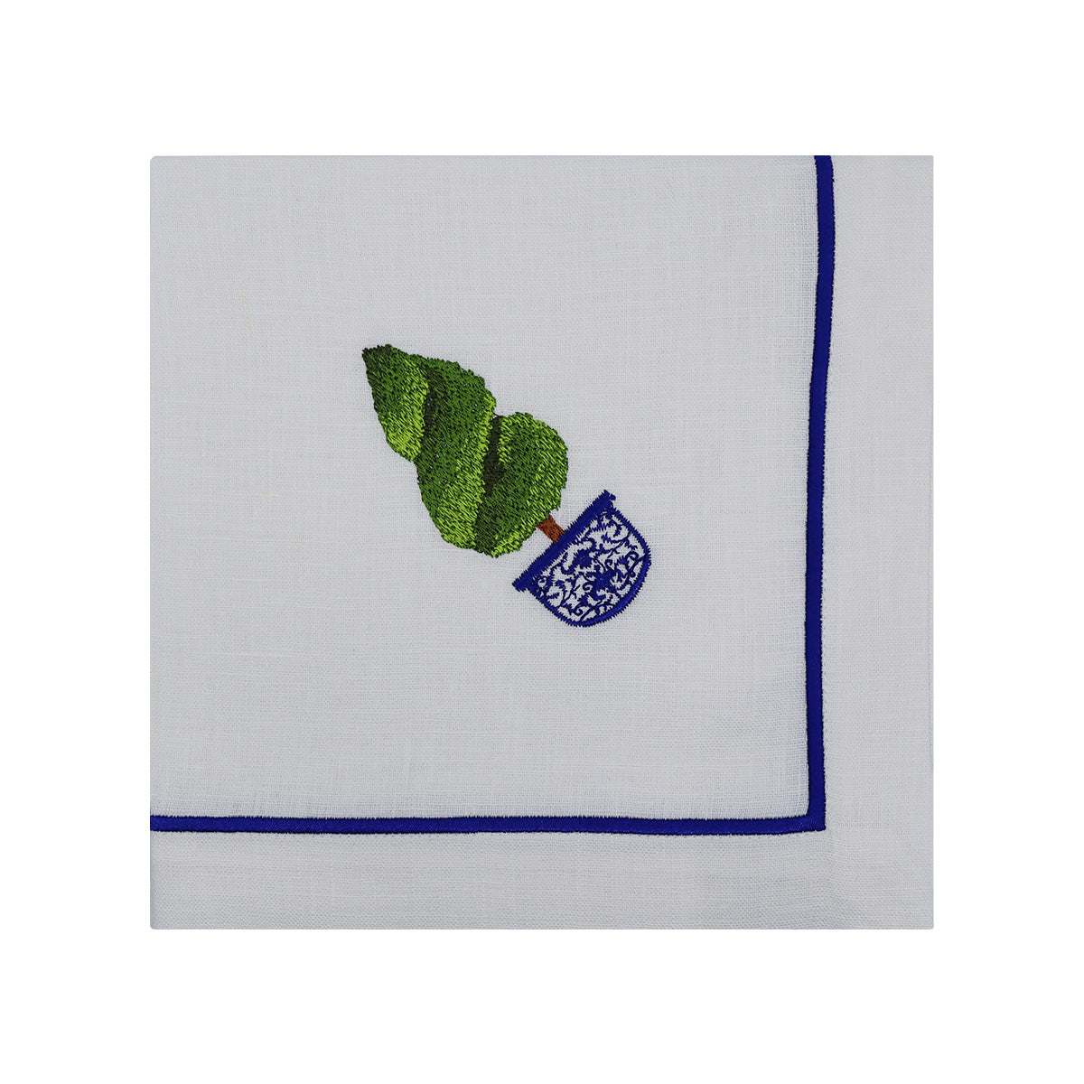 Blue Blanc Linen Dinner Napkins