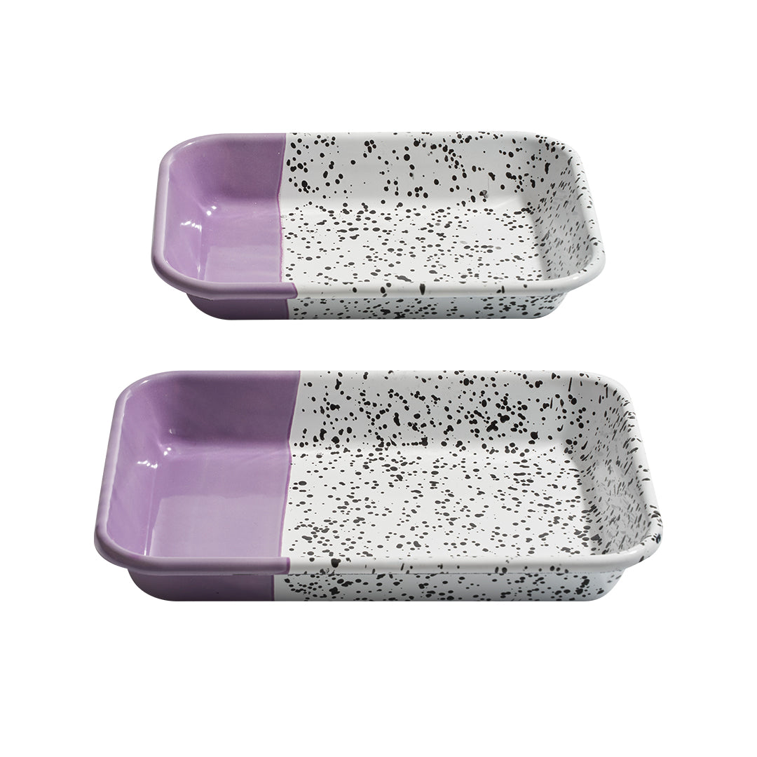 Mind Pop Cobalt Meze Plate Set - Purple