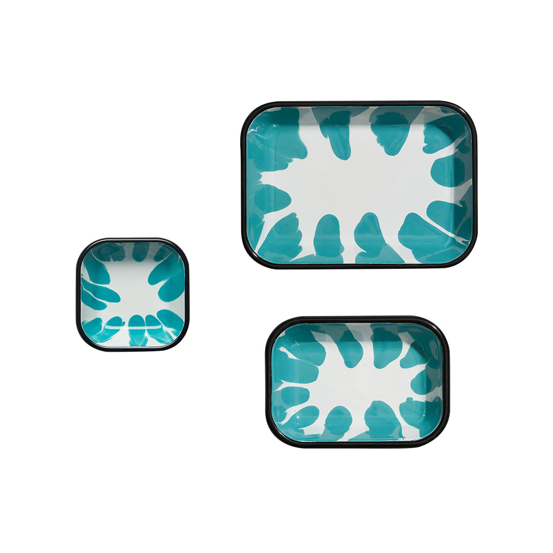 A Little Color Meze Plate Set - Turquoise
