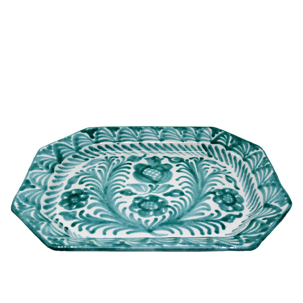 Octagonal Serving Plate - Turquiose