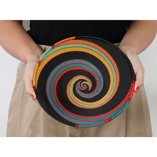 Medium V Platter - Zulu Rainbow