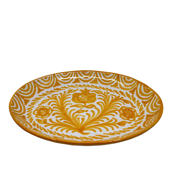 Oval Serving Plate - Yellow