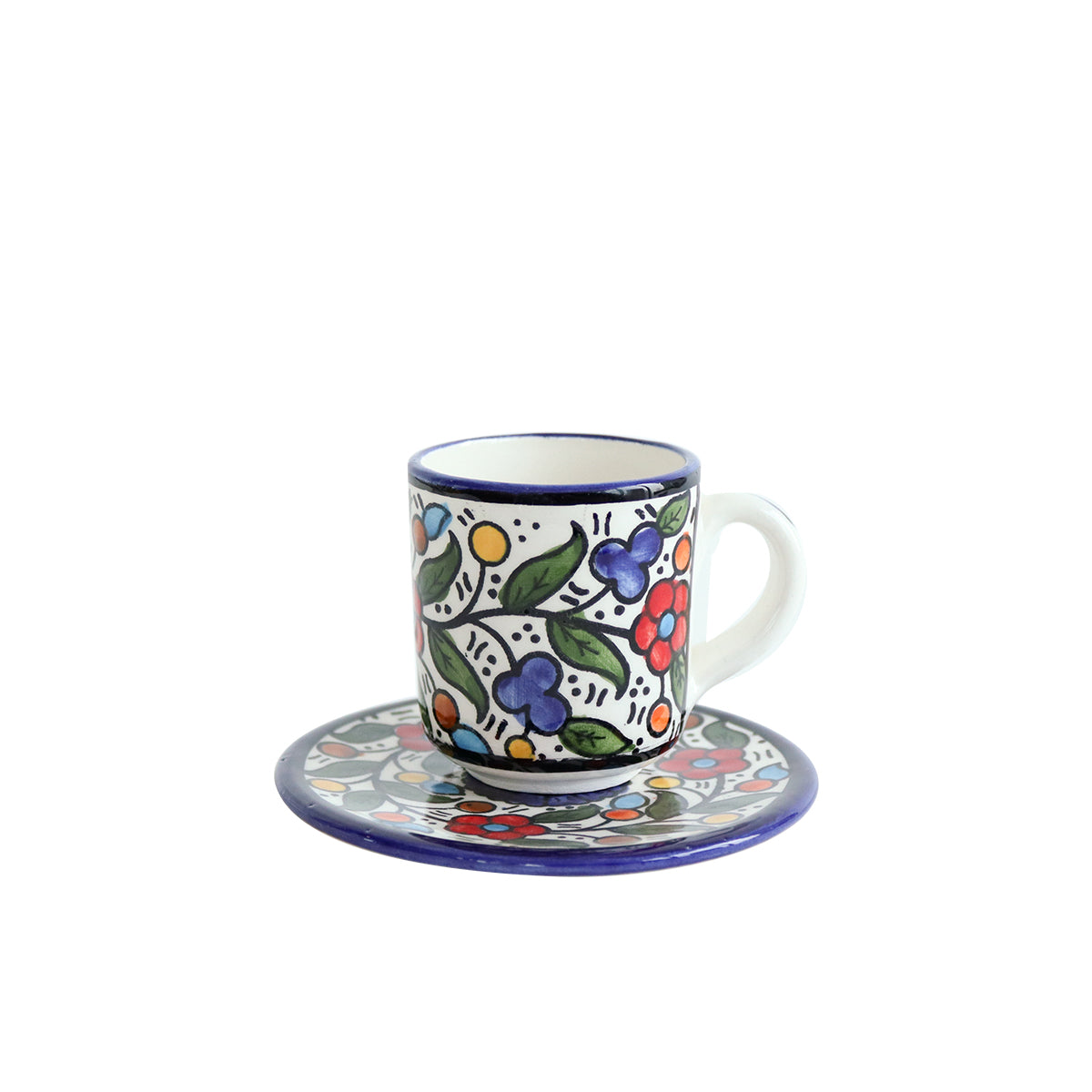 Tea Cup & Saucer Set - Multicolored