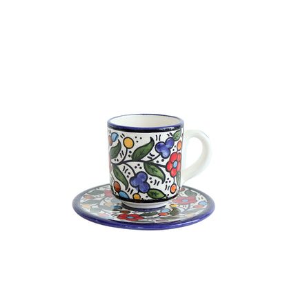 Tea Cup & Saucer Set - Multicolored