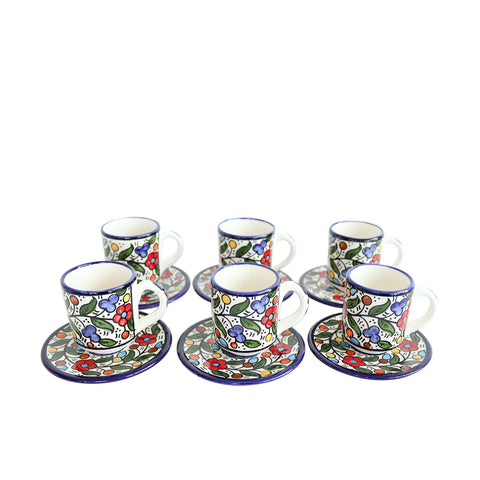 Tea Cup & Saucer Set - Multicolored