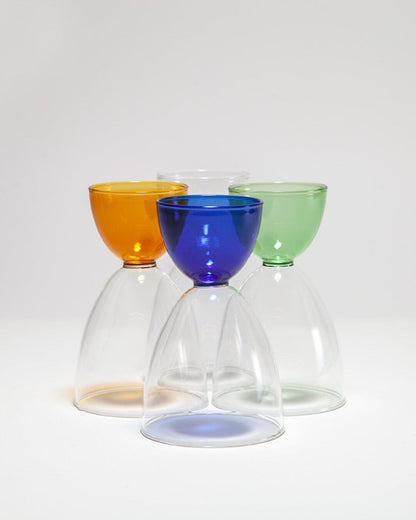 7:2 Glass Set | Blue - Set of 4