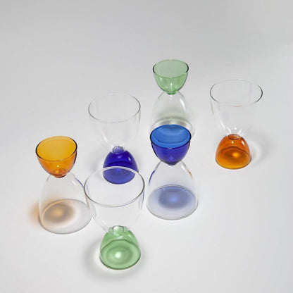 7:2 Glass Set | Green - Set of 4