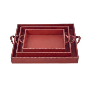 Set of 3 Trays - Red