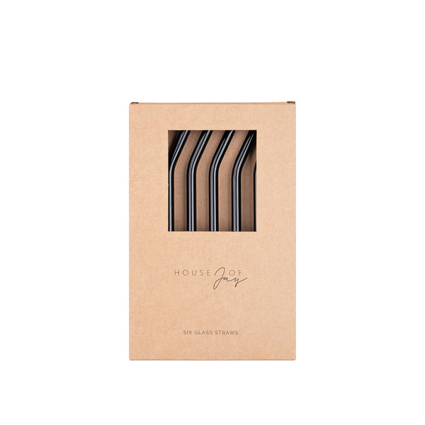 Black Straw Set