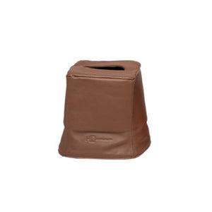 Square Tissue Box Cover - Brown