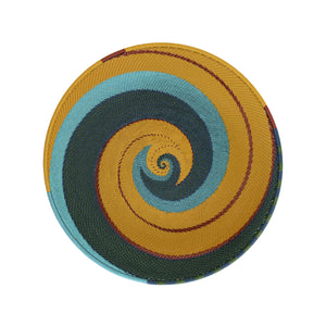 Medium Round Tray - Kingfisher