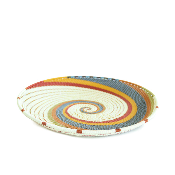 Medium Round Tray - Mountain Rainbow