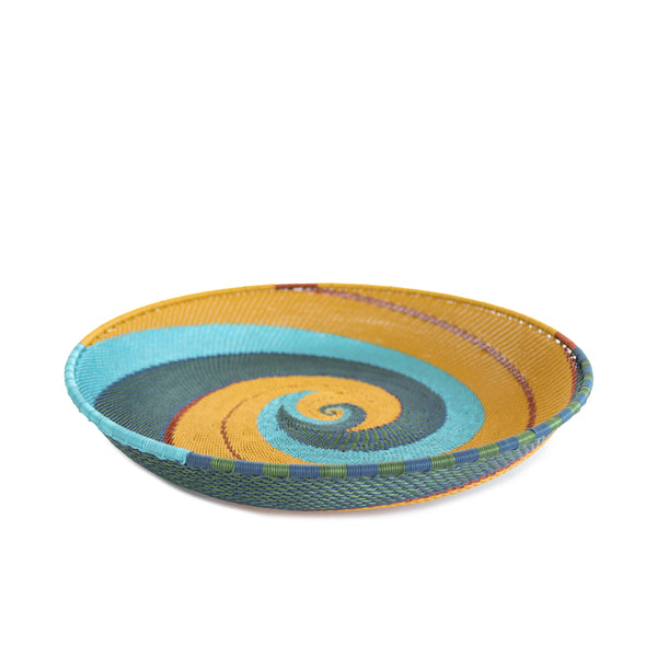 Medium Round Tray - Kingfisher